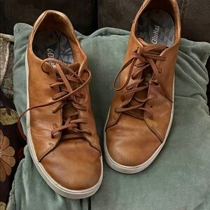 OluKai Men's Brown Leather Sneakers
